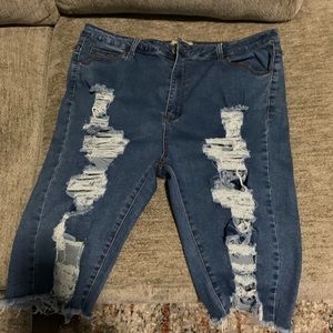 Distressed Shorts
